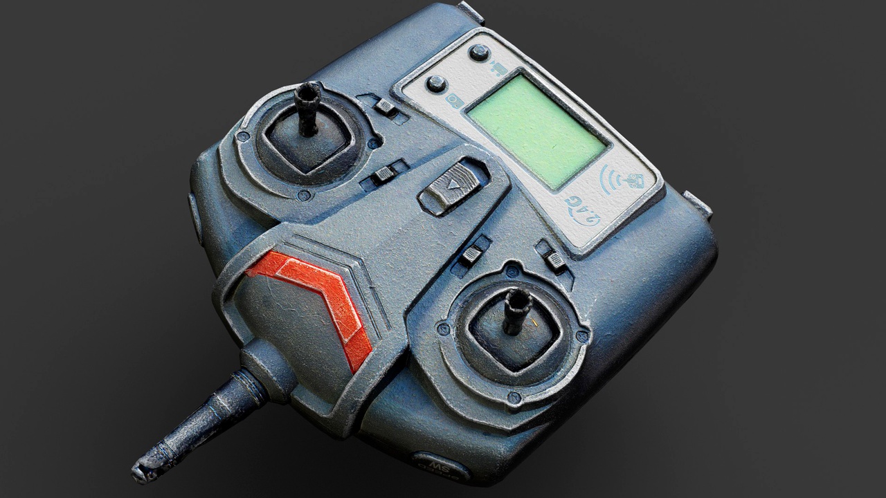 Media 1 for listing drone pilot dusty controller electronics PBR photogrammetry