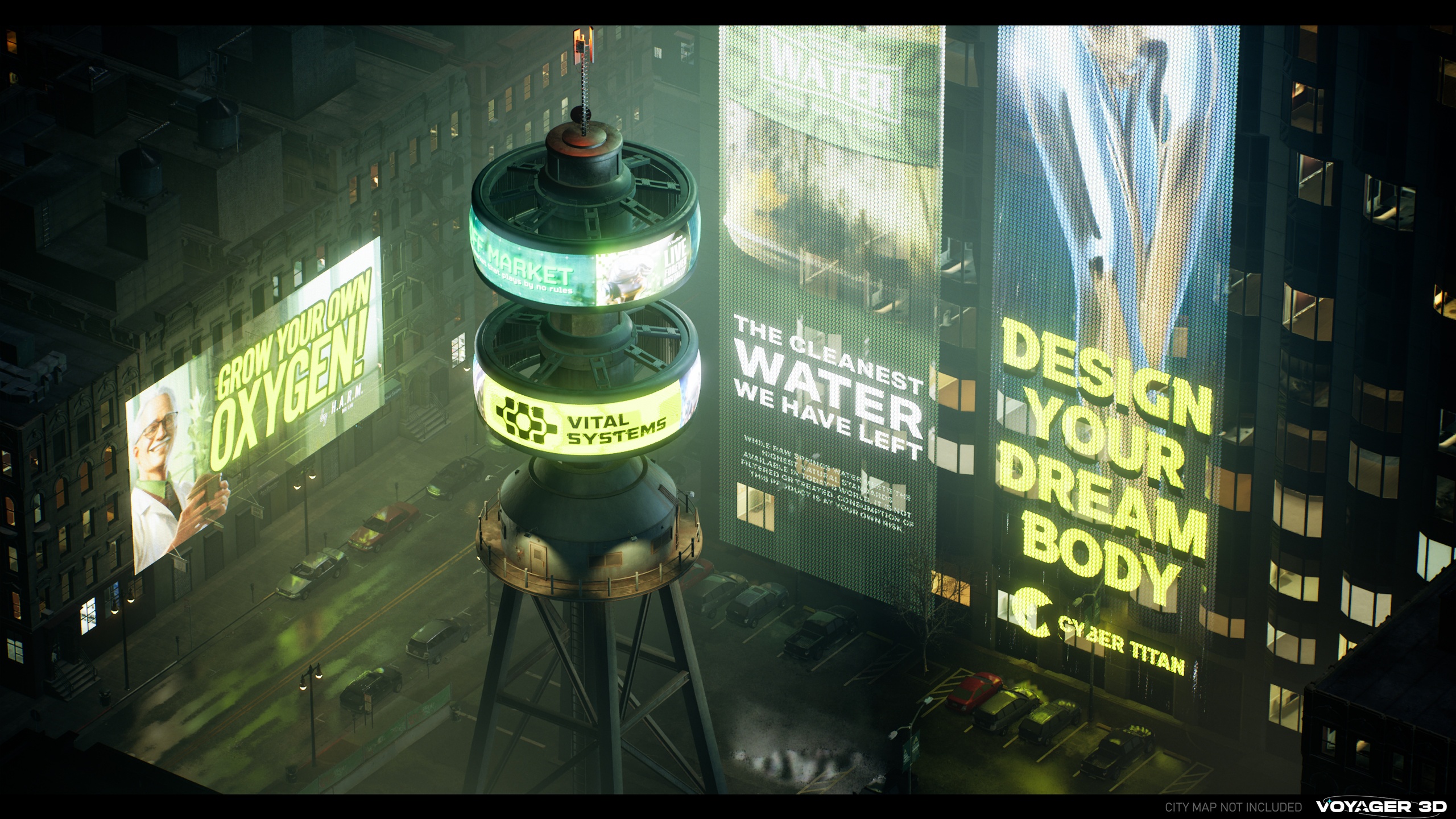 Media 1 for listing Cyberpunk Billboards Pack Vol.02
