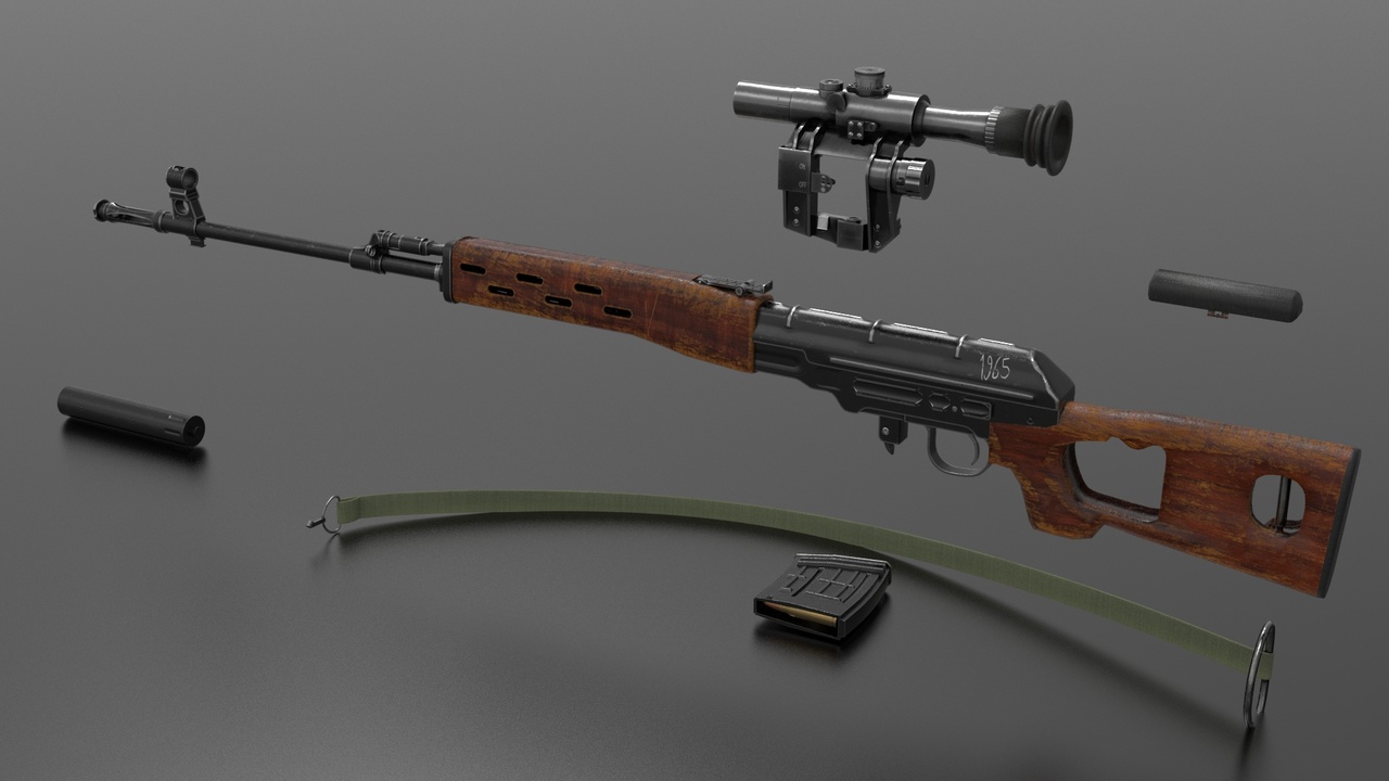 File multimediali per l'articolo SVD Sniper Rifle (FPS-TPS): 1