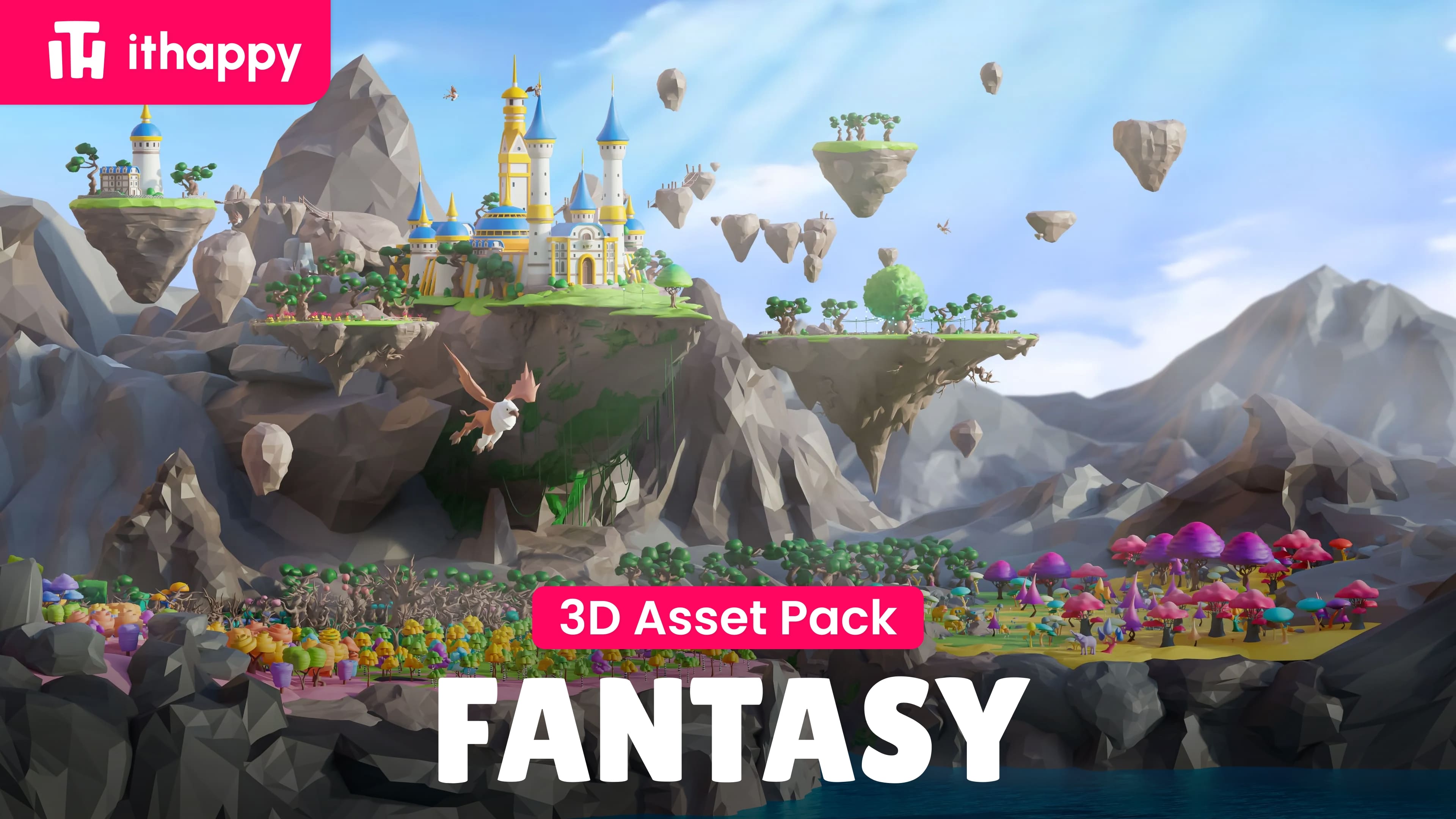 Fantasy - Low Poly 3D Models Pack | Fab