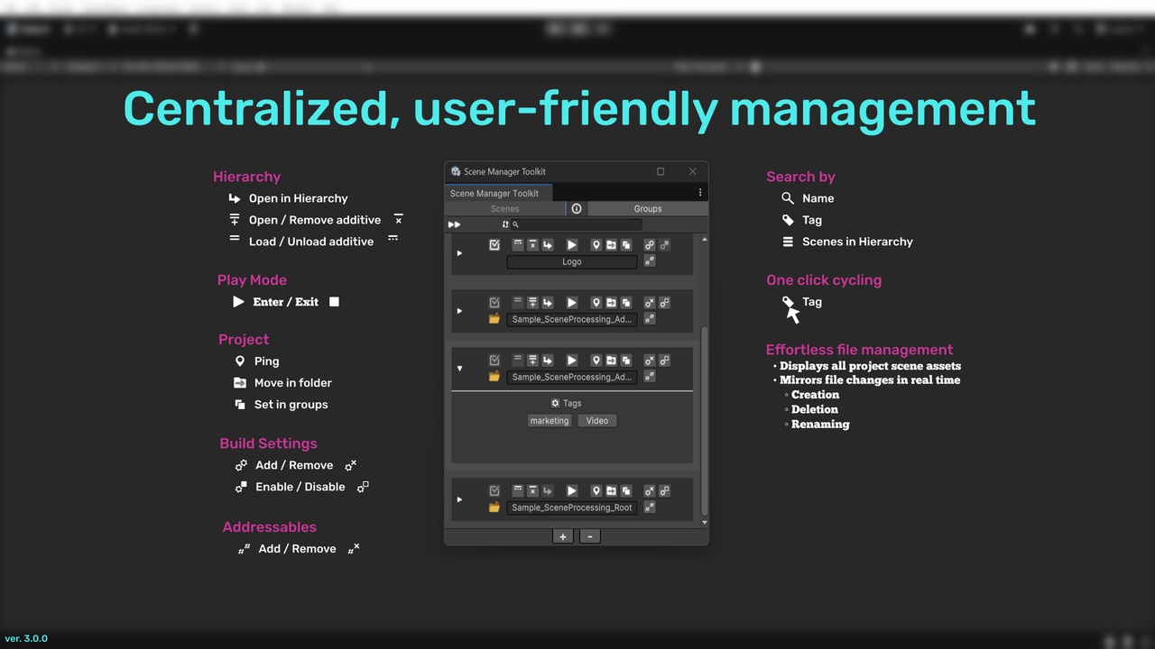 Media 1 for listing Scene Manager Toolkit: A powerful Unity toolkit for scene management
