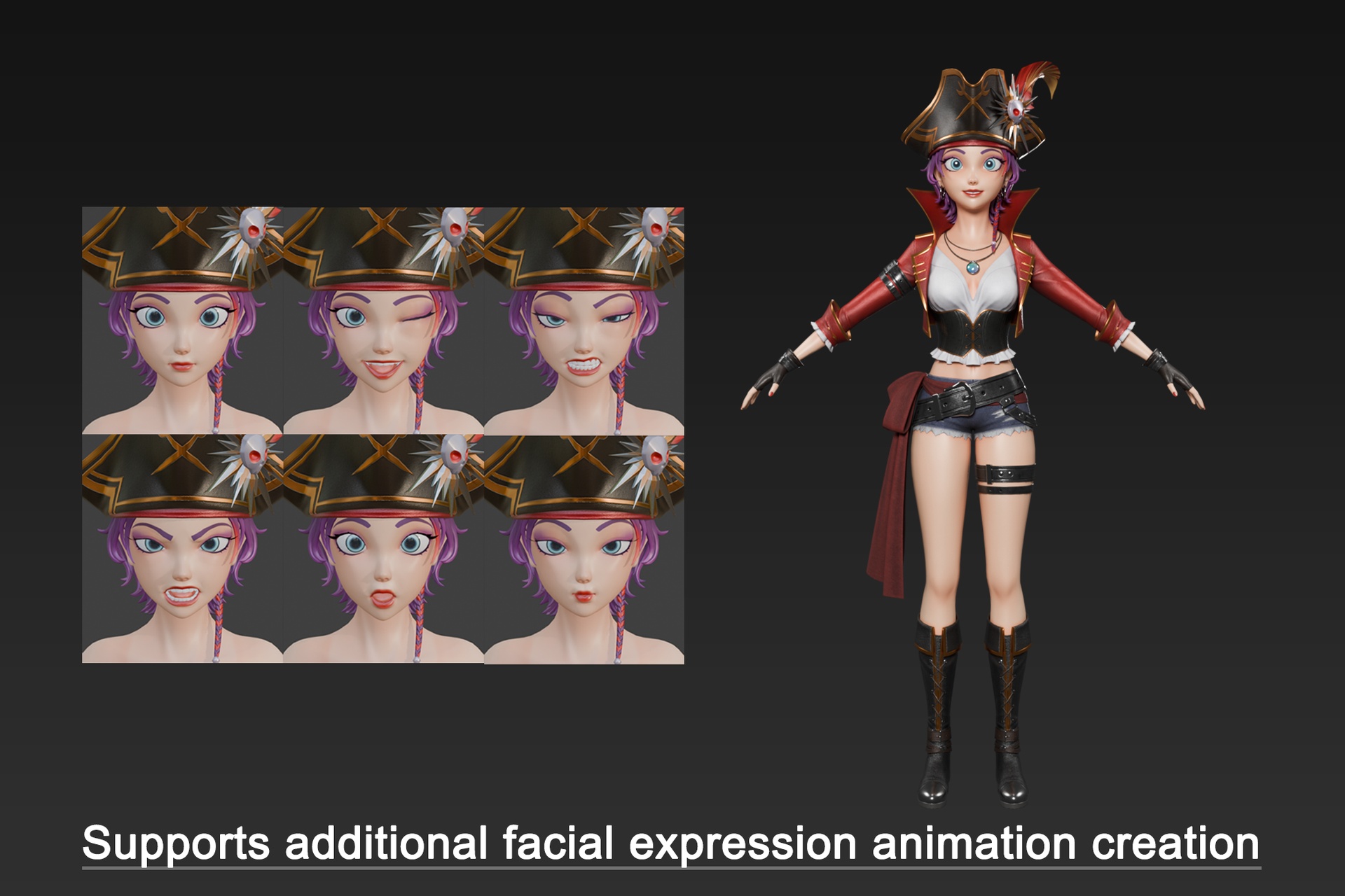 Media 1 for listing HQ Pirate Queen (well-proportioned figure)