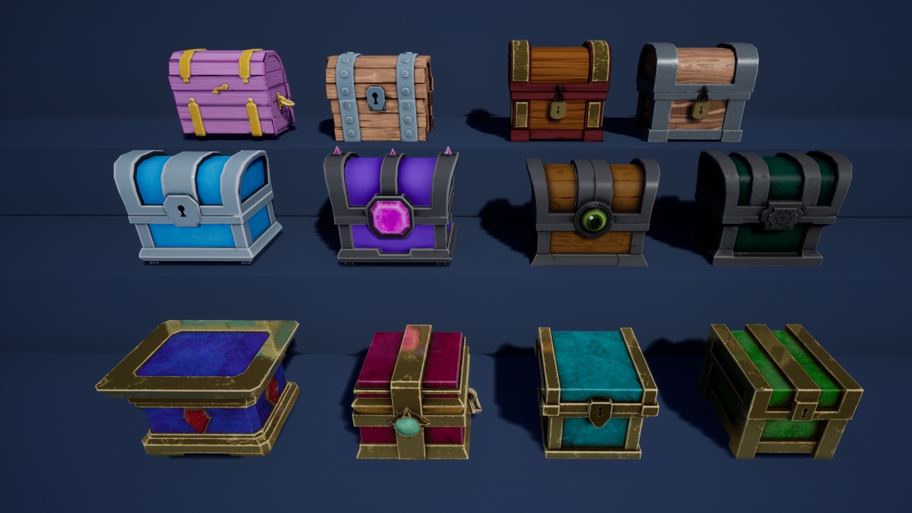 Media 1 for listing Stylized Chests Pack
