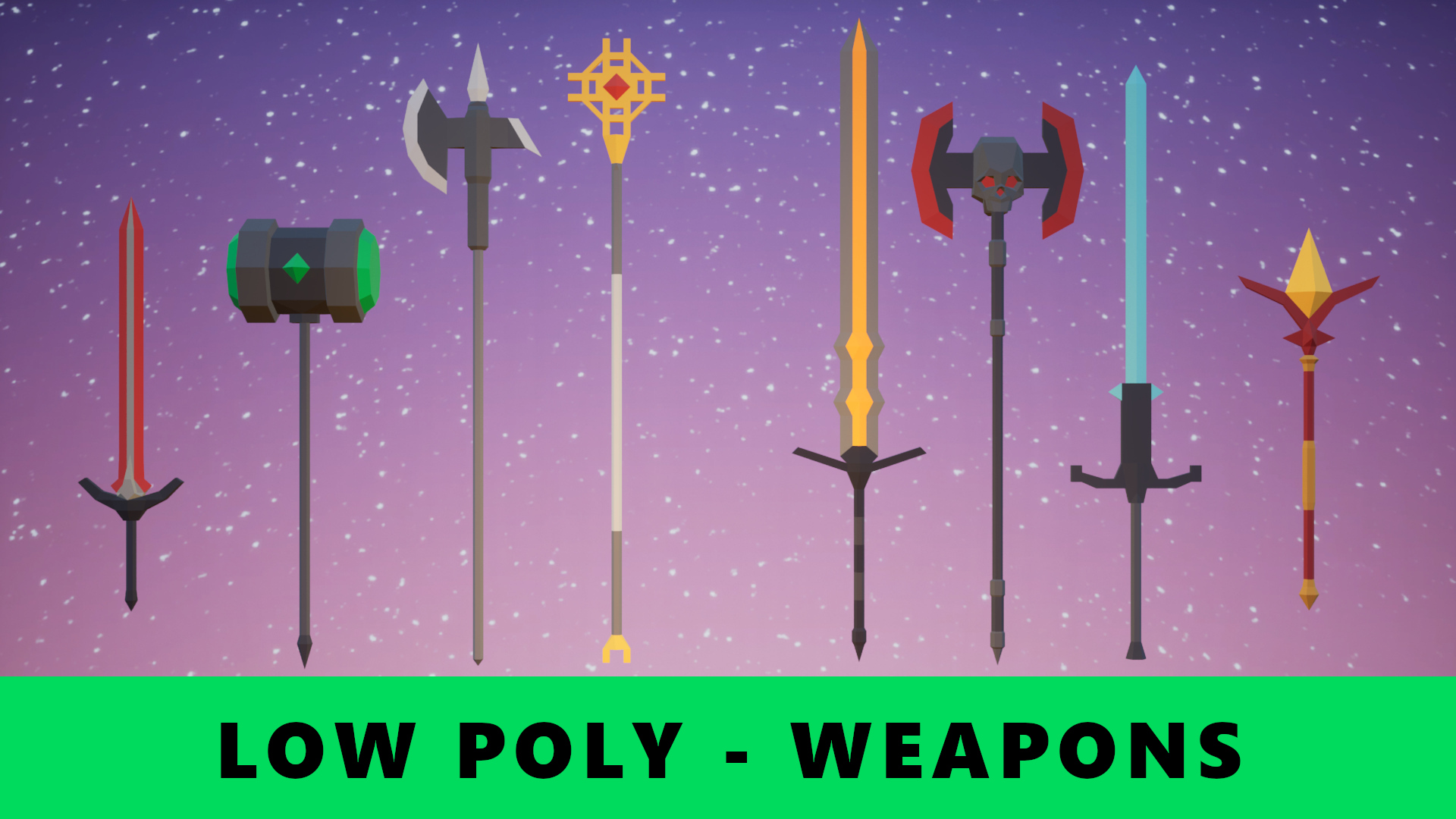 Low Poly - Weapons | Fab