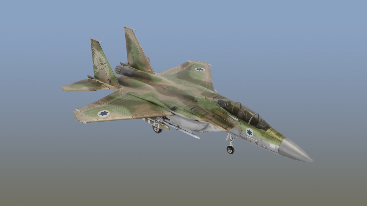 Media 1 for listing F15I Ra'am Fighter-Bomber IDF Game Ready 3D Model