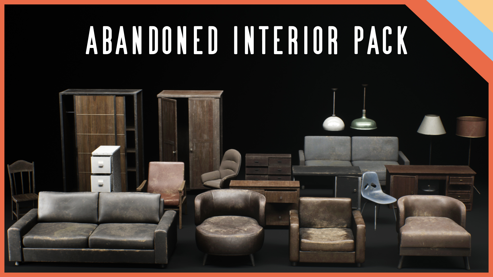 Abandoned Interior Asset Pack | Realistic Props Vol.1 | Fab