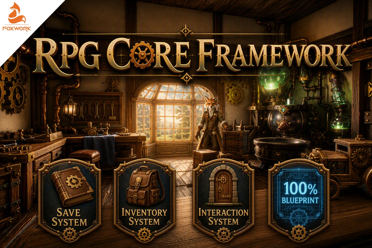 Media 1 for listing RPG Core Framework - Production-Ready RPG Systems for UE5