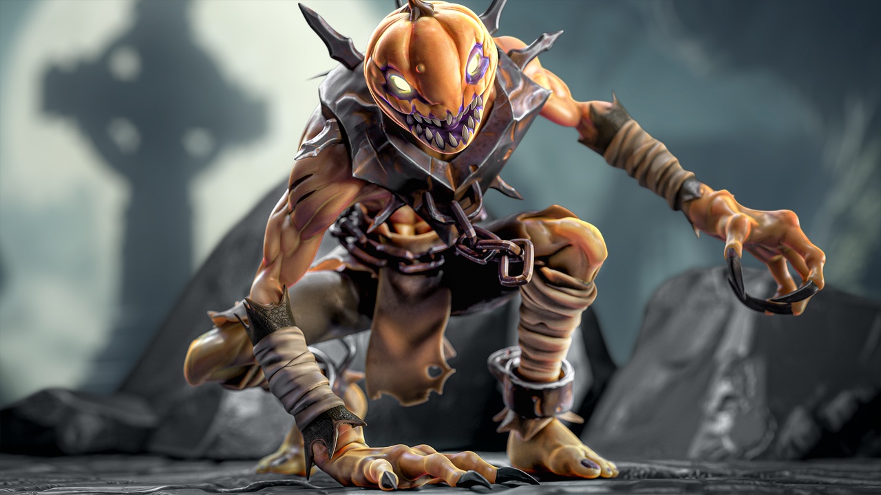 Media 1 for listing Ghoul Halloween - Stylized Devils - Creepy Zombie - Fantasy Model Enemy - #39