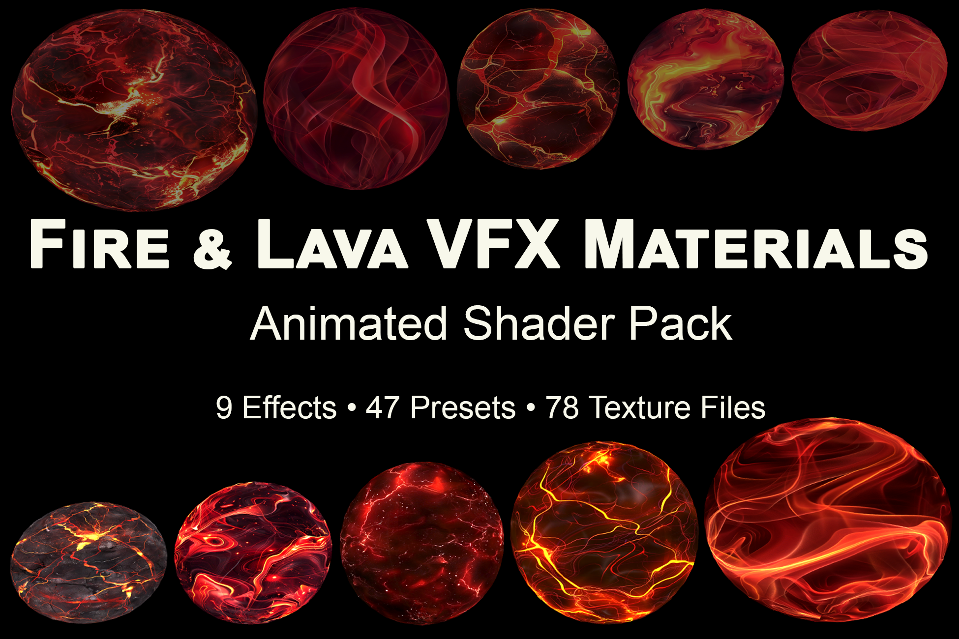 Fire & Lava VFX Materials - URP Shader Pack | Fab
