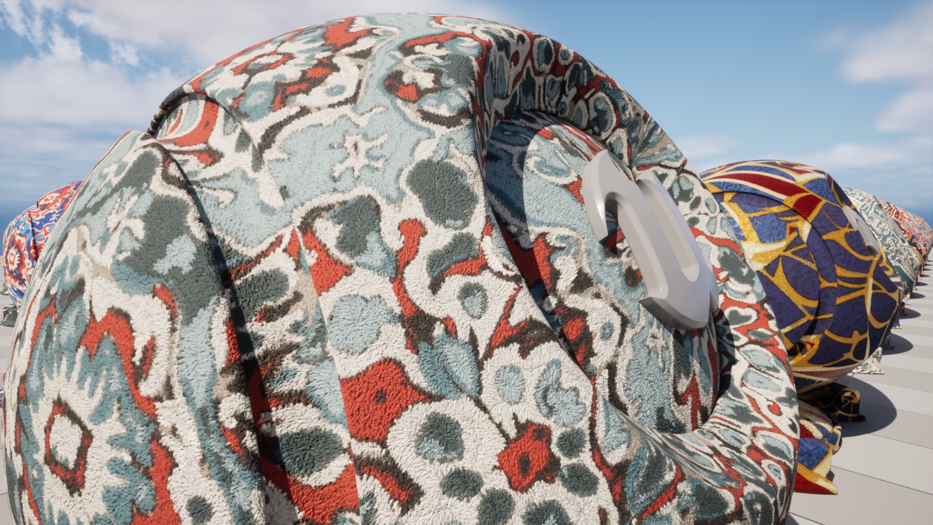 Media 1 for listing 40 High-Quality 4K Rug PBR Material Pack – Ultra Realistic Fiber Detail