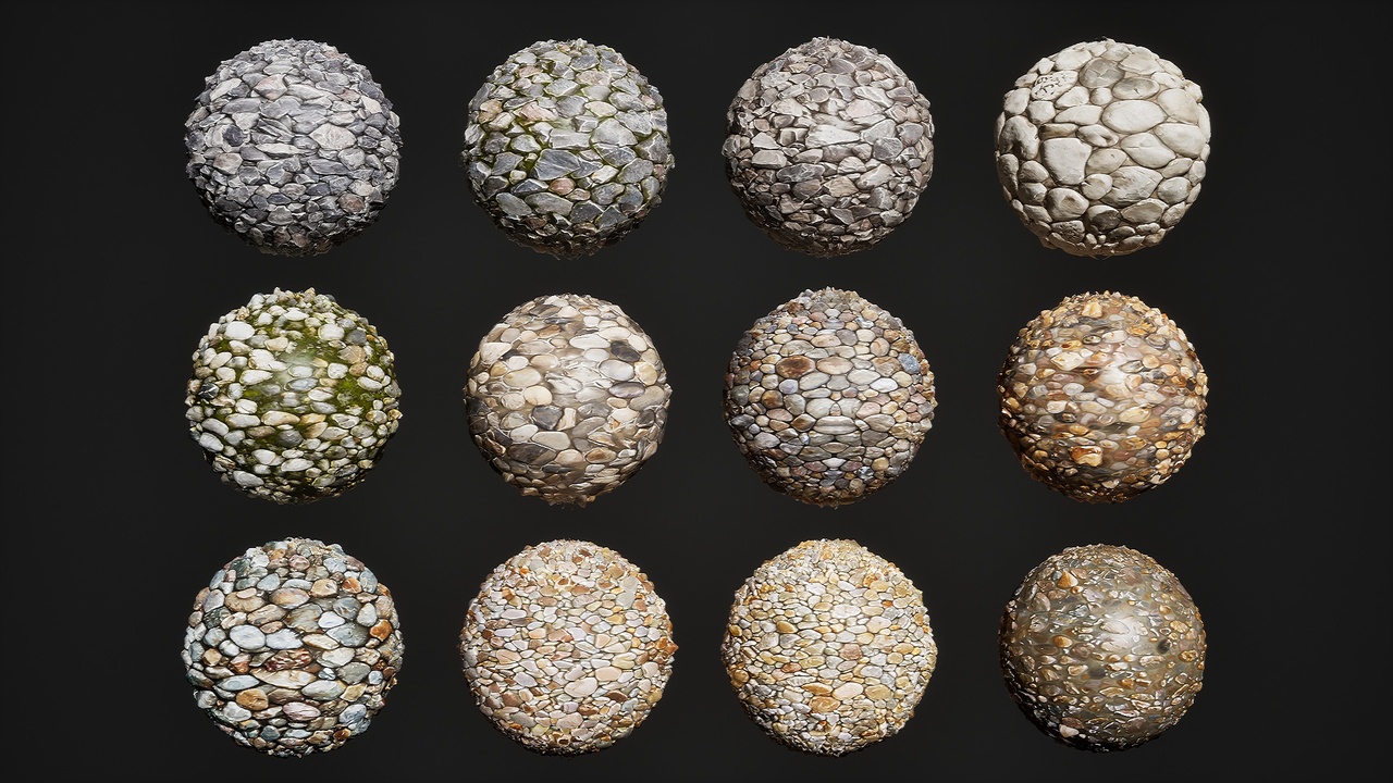 Media 1 for listing Stylized Materials - Pebble 2