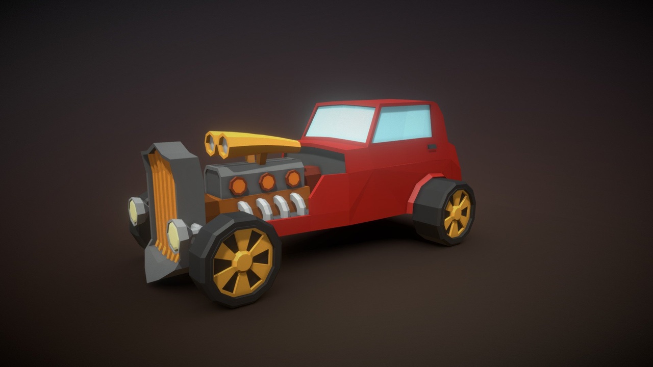 Media 1 for listing Lowpoly RaceCar