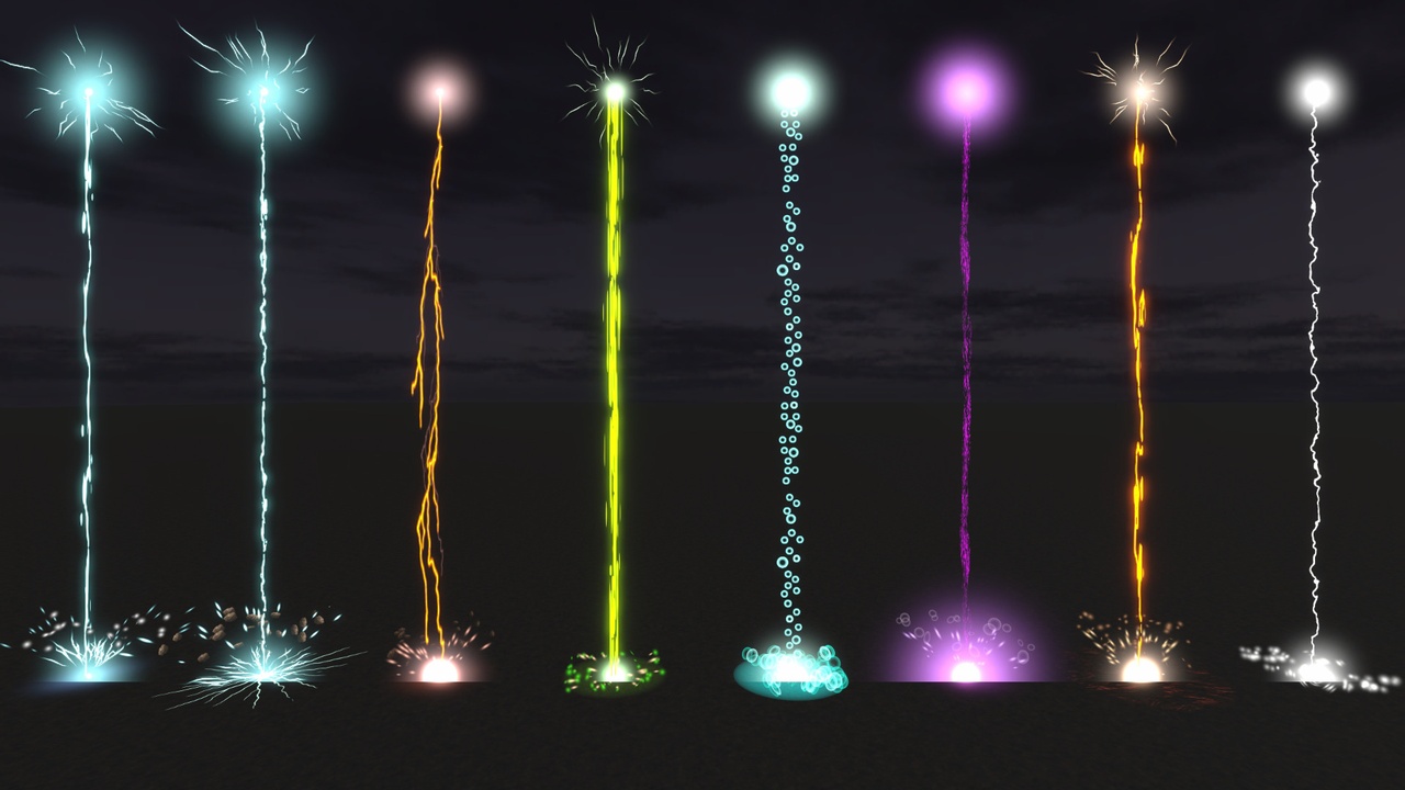 Media 1 for listing Advanced Lightning Strike VFX & Skill System