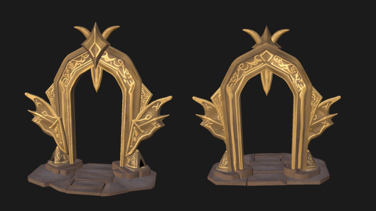 Media 1 for listing Stylized Portal Wing Gate