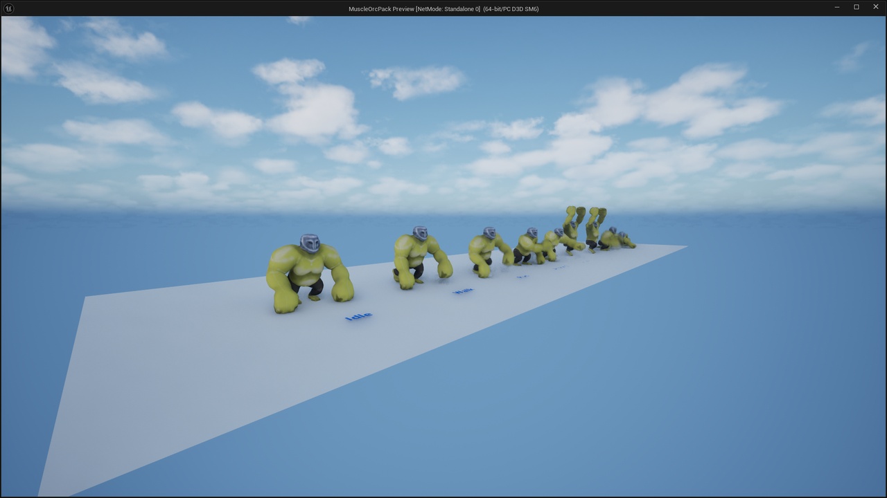 Media 1 for listing Muscle Orc - Unreal & FBX