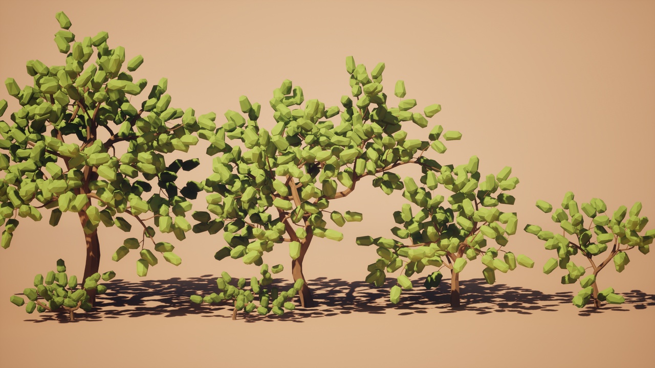 Media 1 for listing Low Poly: Oak Trees