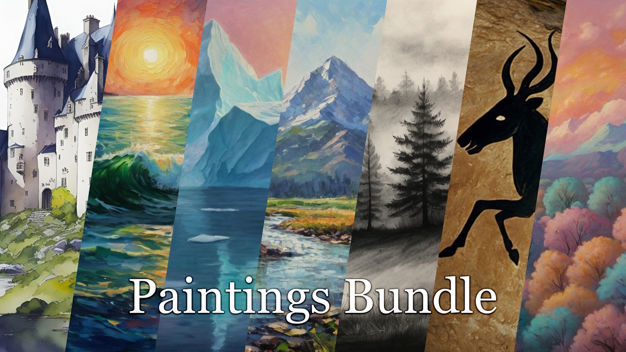 Media 1 for listing Paintings Bundle