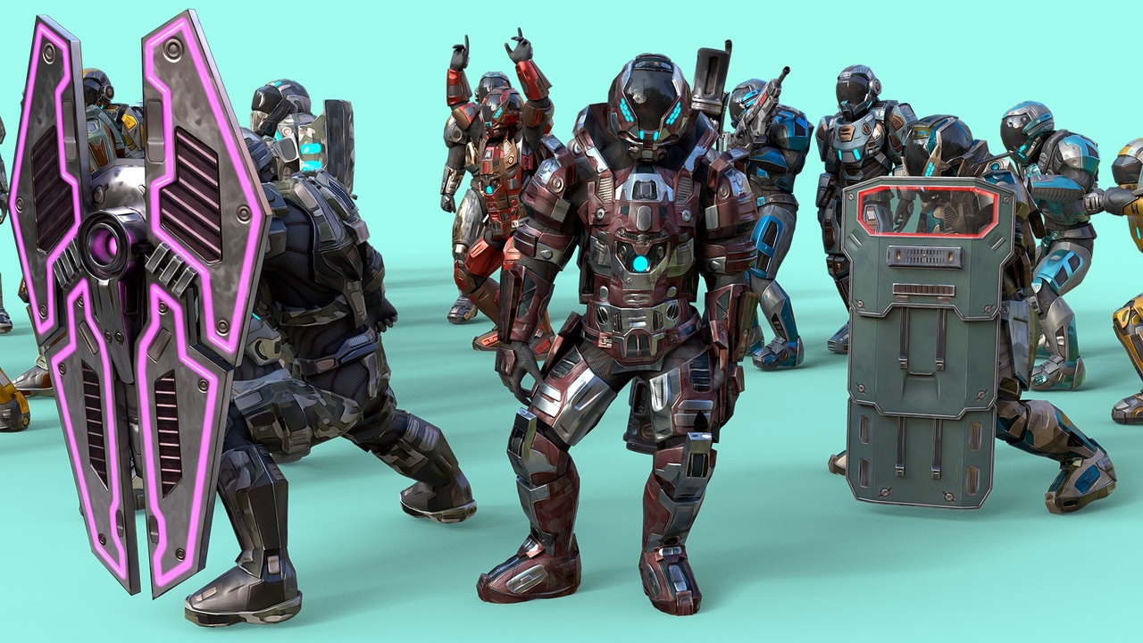 Media 1 for listing Low-Poly Sci-Fi Defense Squad Collection