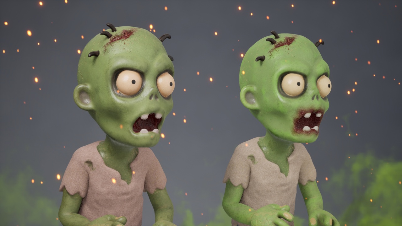 Media 1 for listing Zombie Green Stylized