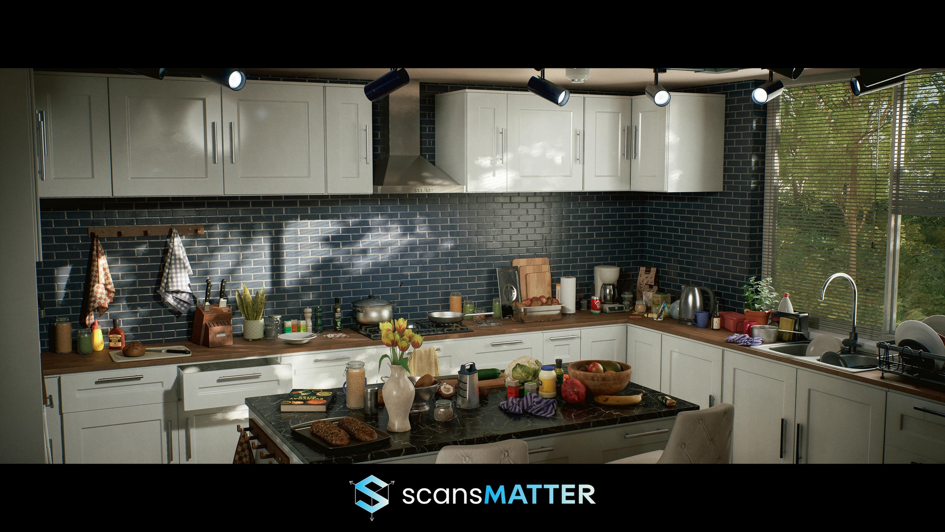 Media 1 for listing Realistic Kitchen Environment Kit, Modular Kitchen, UE5