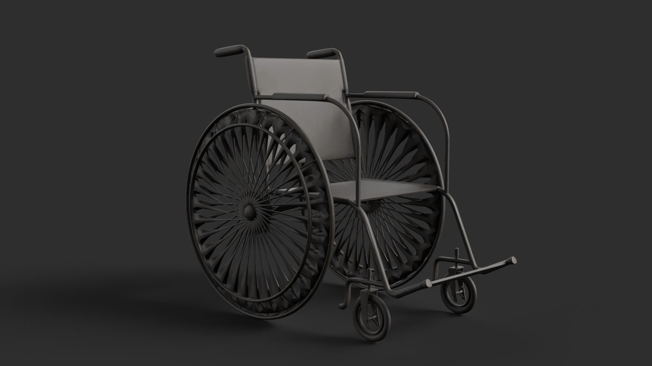 Media 1 for listing Realistic Wheelchair