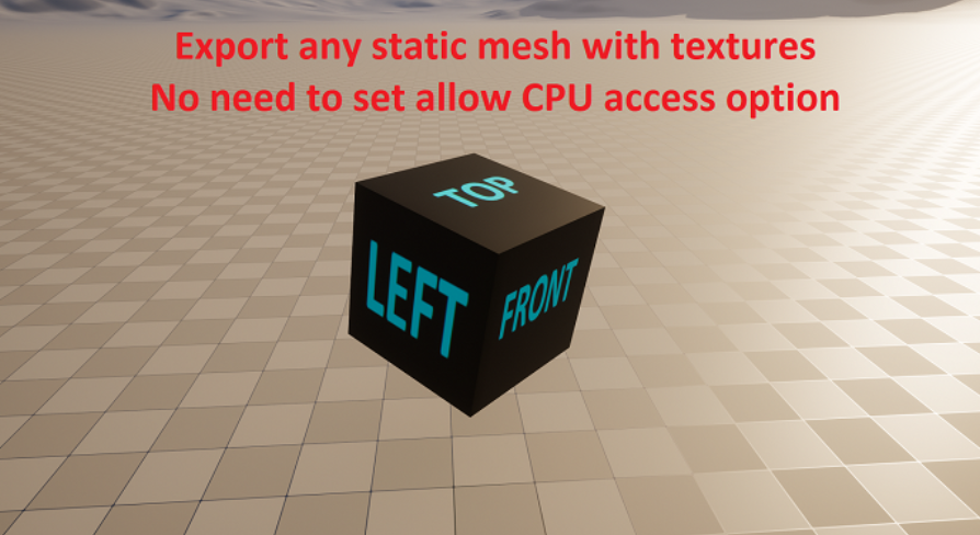 True Runtime Mesh OBJ Exporter with Textures | Fab