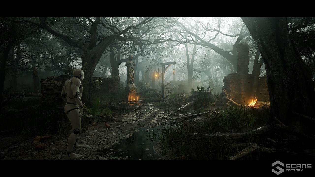 商品 Medieval Fantasy Ruins - Dark Forest Environment 的媒体 1