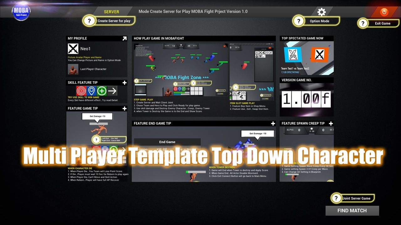 商品 MOBA Fight MultiPlayer Project 的媒体 1