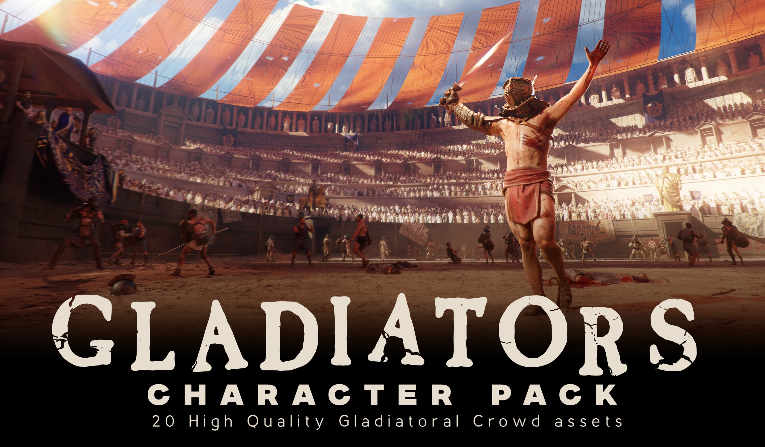Media 1 for listing Roman Gladiators – Historic Modular Character Asset Pack