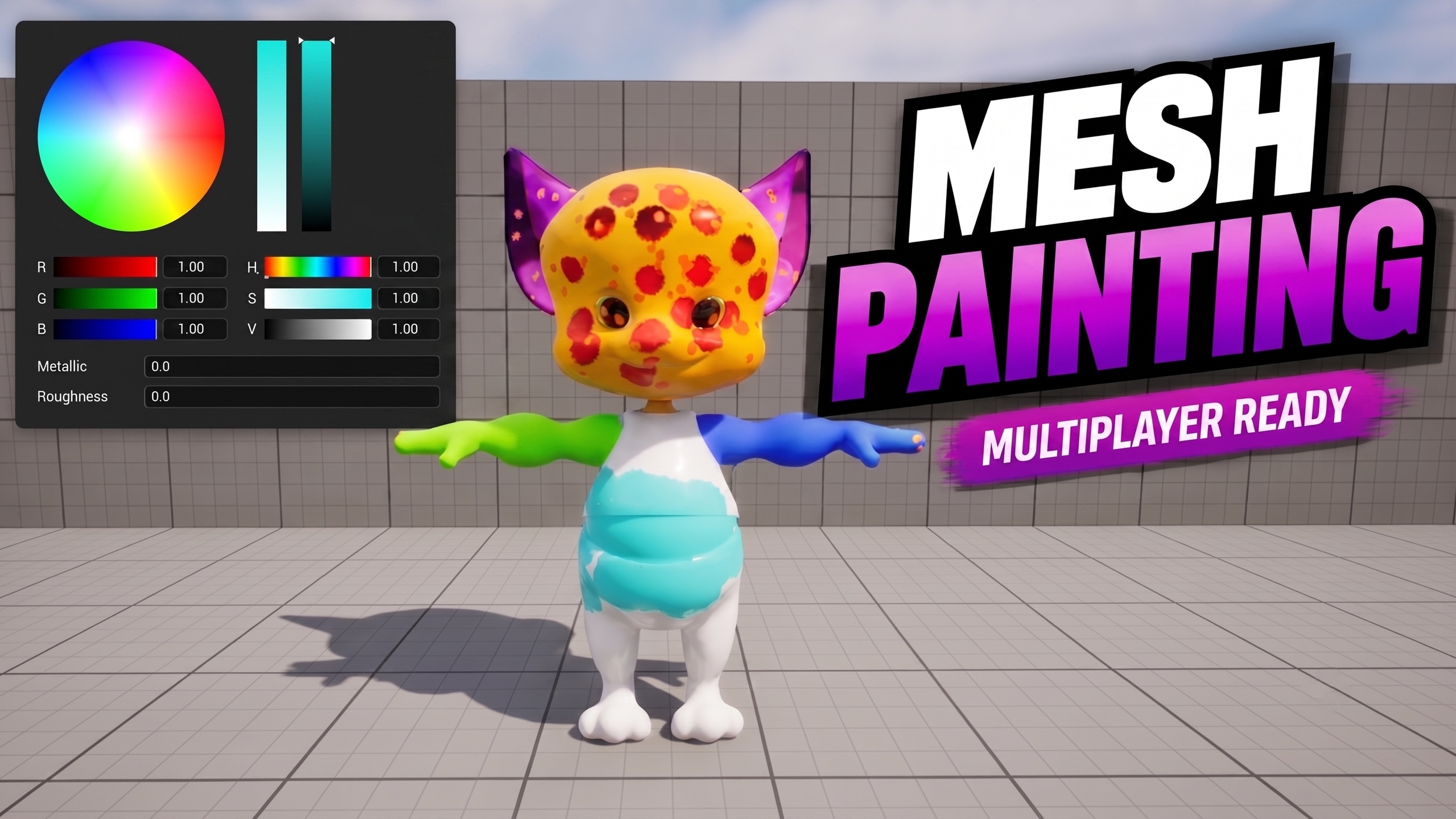 Media 1 for listing Runtime Mesh Painting System - Multiplayer Ready
