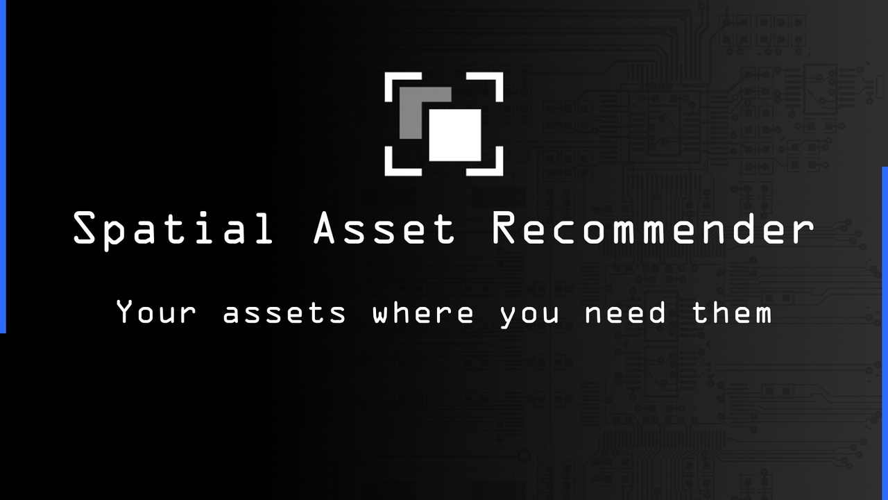 Media 1 for listing Spatial Asset Recommender