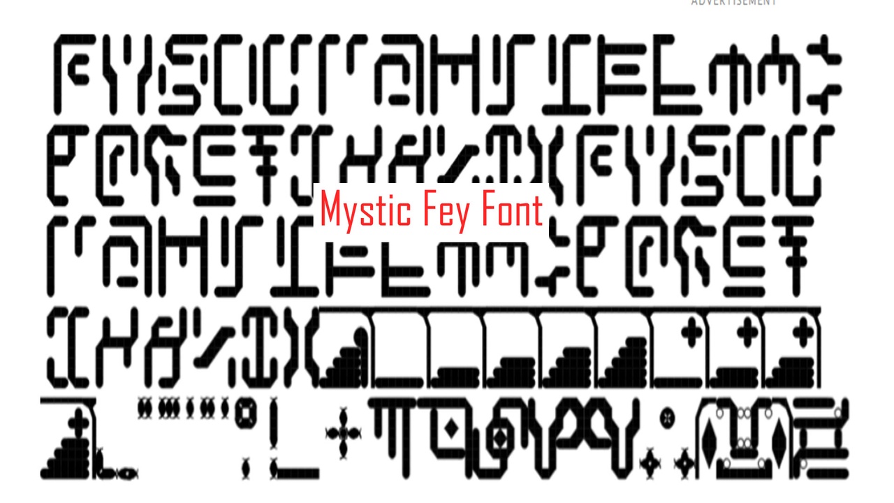 Media 1 for listing Mystic Aether font