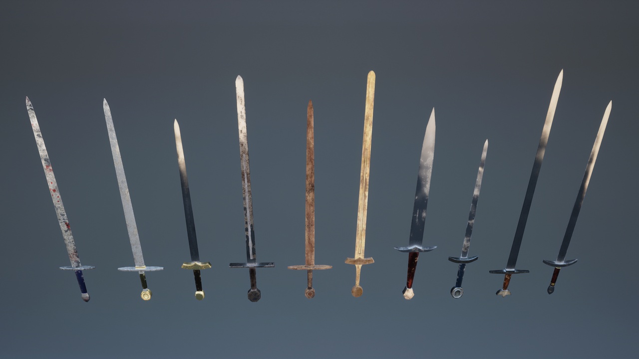 Media 1 for listing Medieval Sword Pack