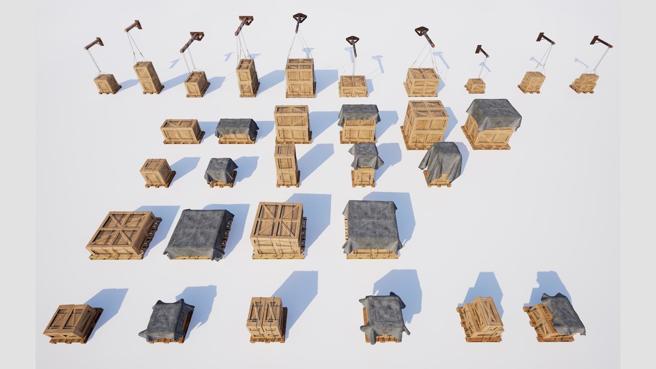 Media 1 for listing Vintage Industrial Warehouse Vol.1 - Boxes pack