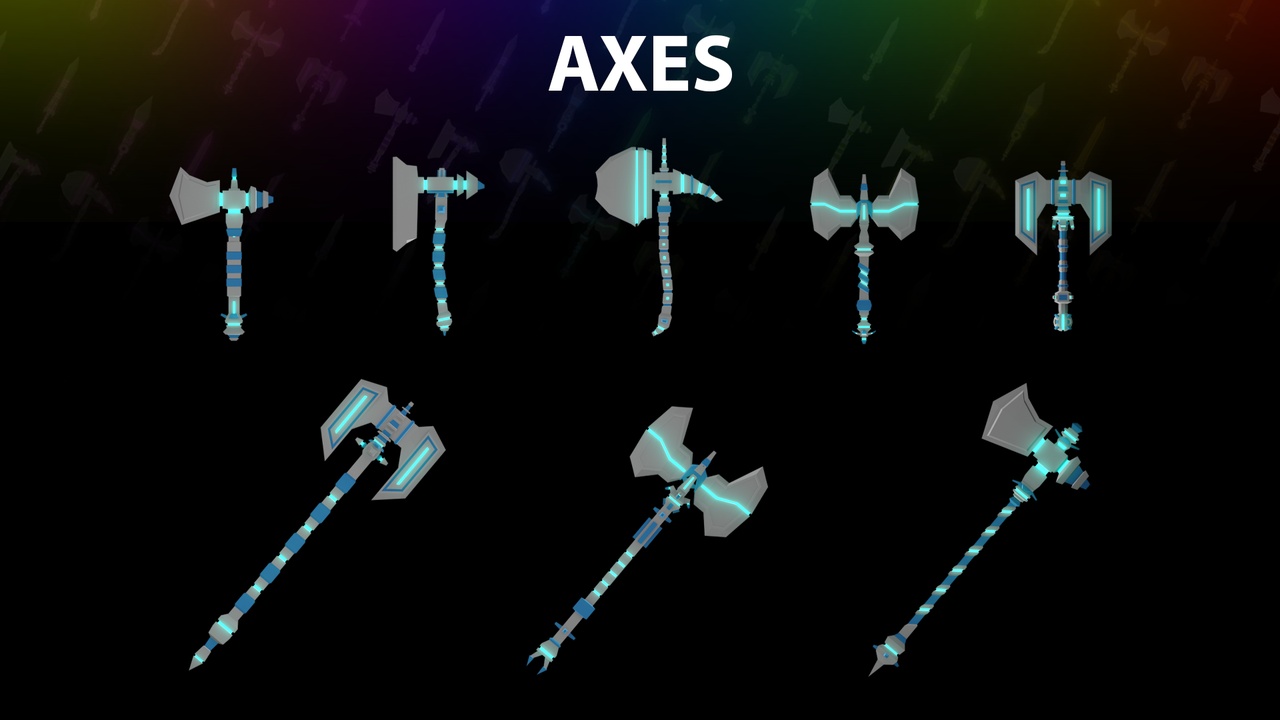 Media 1 for listing MODULAR MELEE WEAPON SCI-FI LOWPOLY