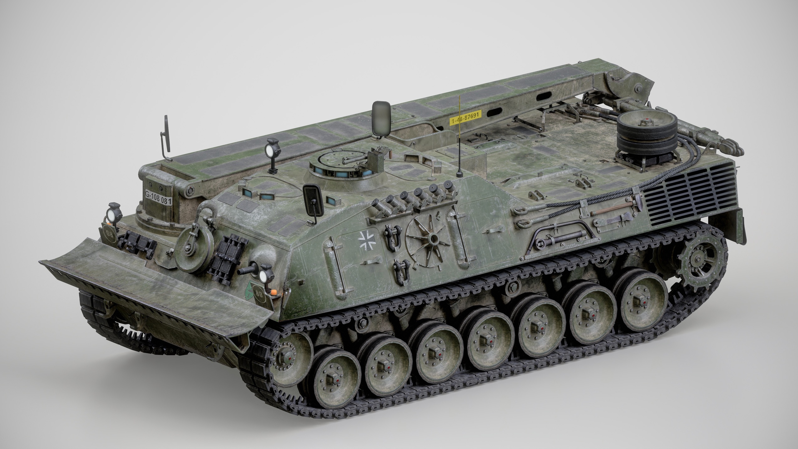 Media 1 for listing Armored Recovery Vehicle ARV - Heavy Tracked Combat Engineering Tank Game Ready