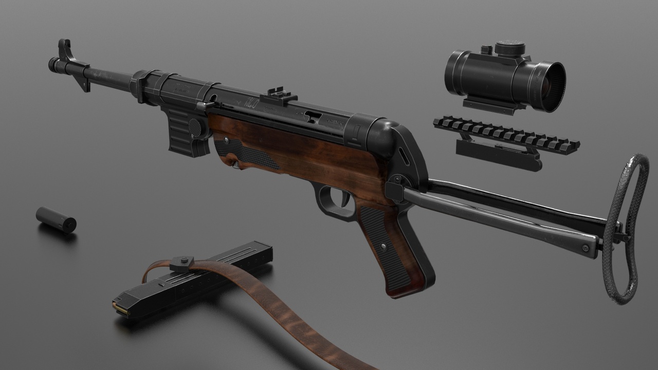 Media 1 for listing MP 40 Submachine Gun (Fps-Tps)