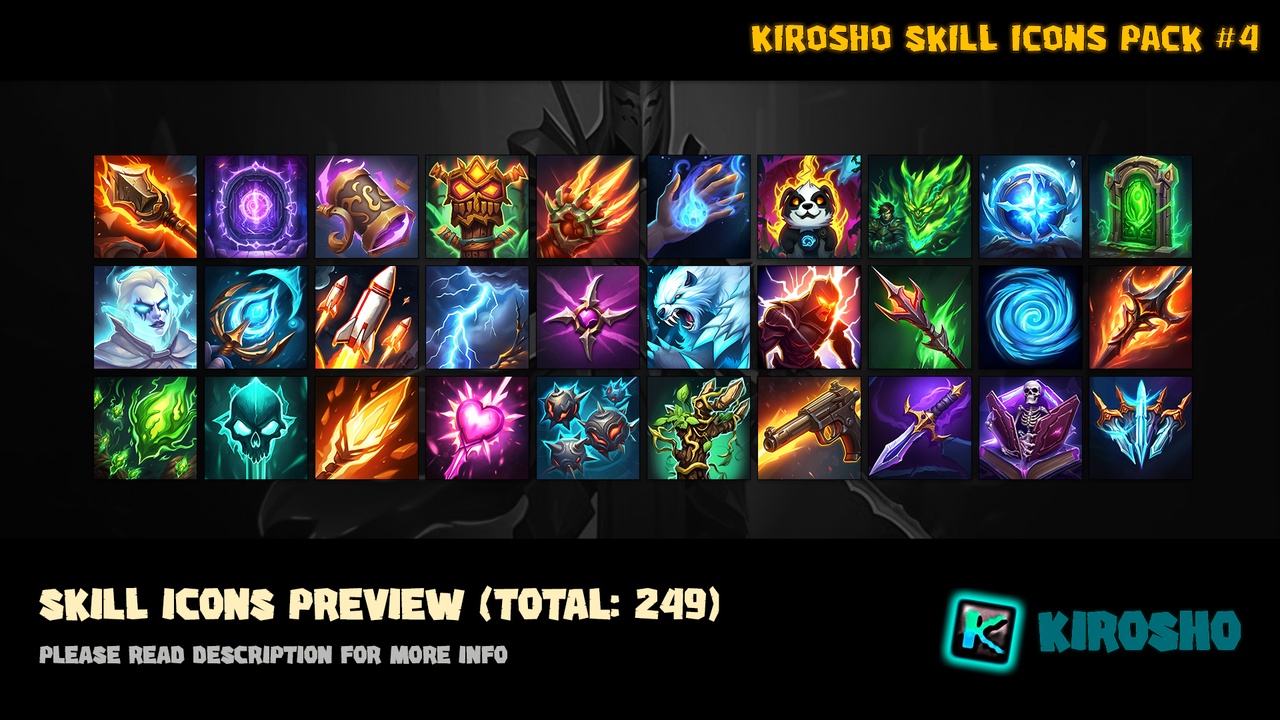 Media 1 for listing Kirosho Skill Icons Pack #4