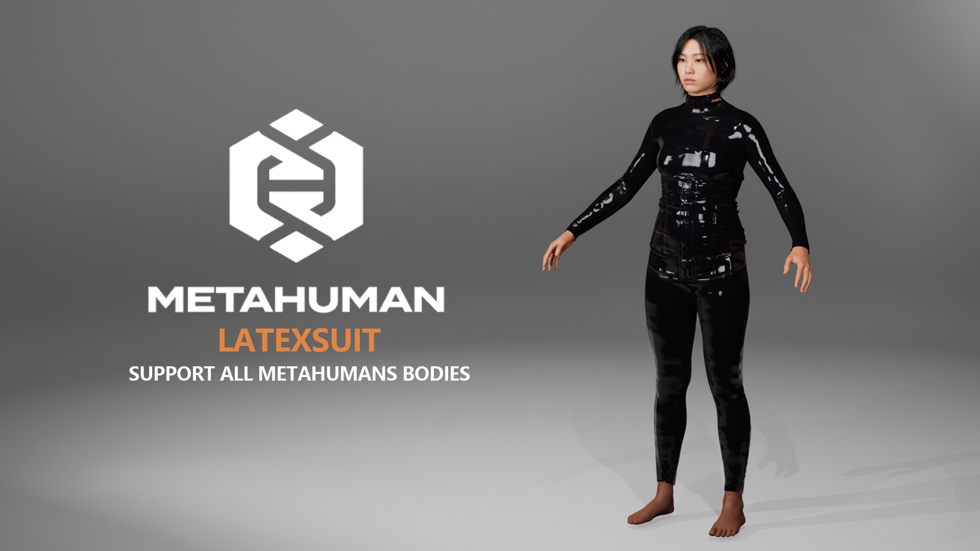 Bodysuit - Latexsuit - Metahuman outfit - Compatible with all MH body | Fab