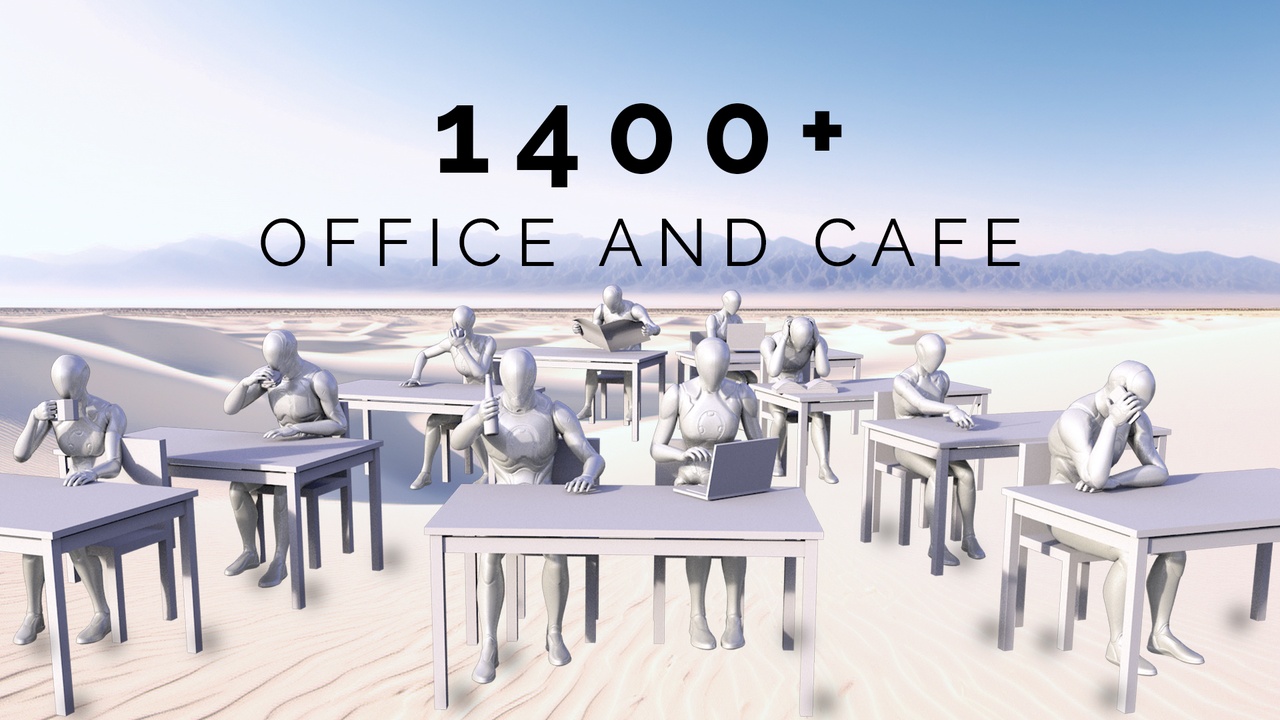 Media 1 for listing BUNDLE Office and Cafe Animations