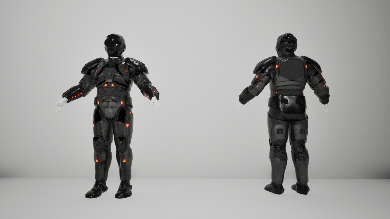 Media 1 for listing Metahuman Sci-Fi Soldier Outfit