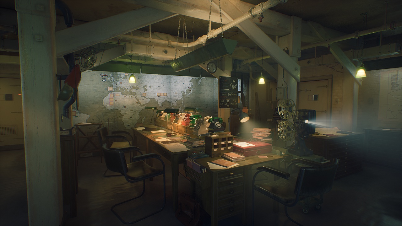 Medium 1 für Eintrag WW2 Command Room – Modular Military Interior Environment