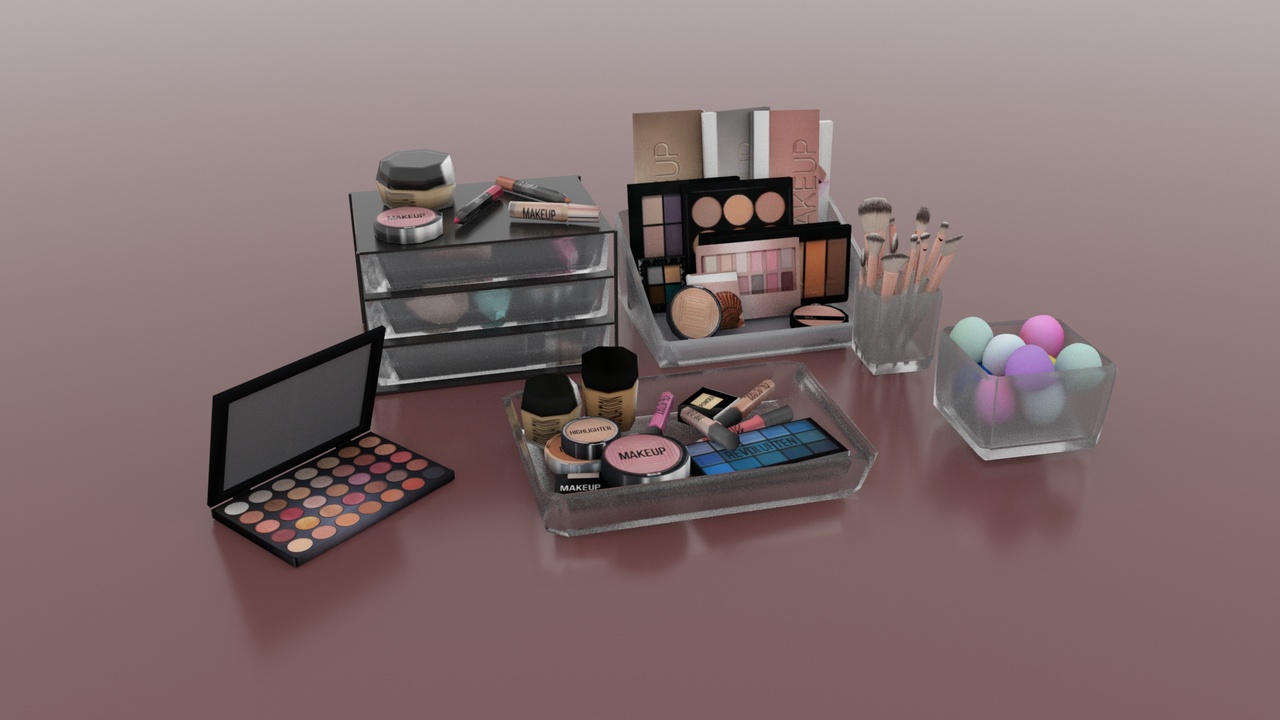 Media 1 for listing Makeup & Beauty Props Pack Cosmetic Set