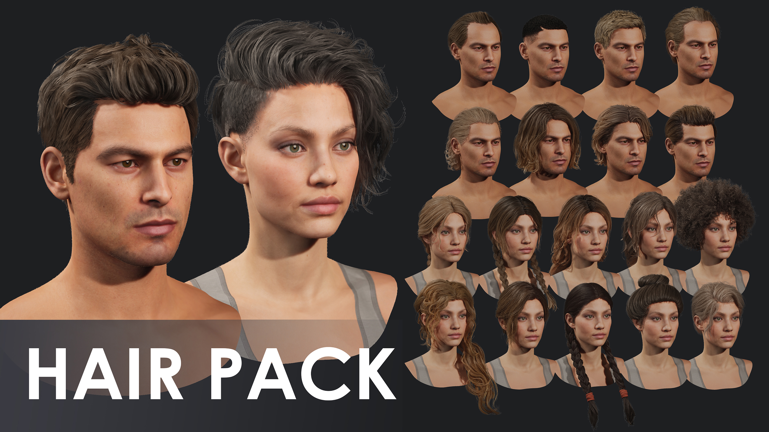 ULTIMATE HAIRSTYLE PACK 2026 | 20 PIECES | REALISTIC