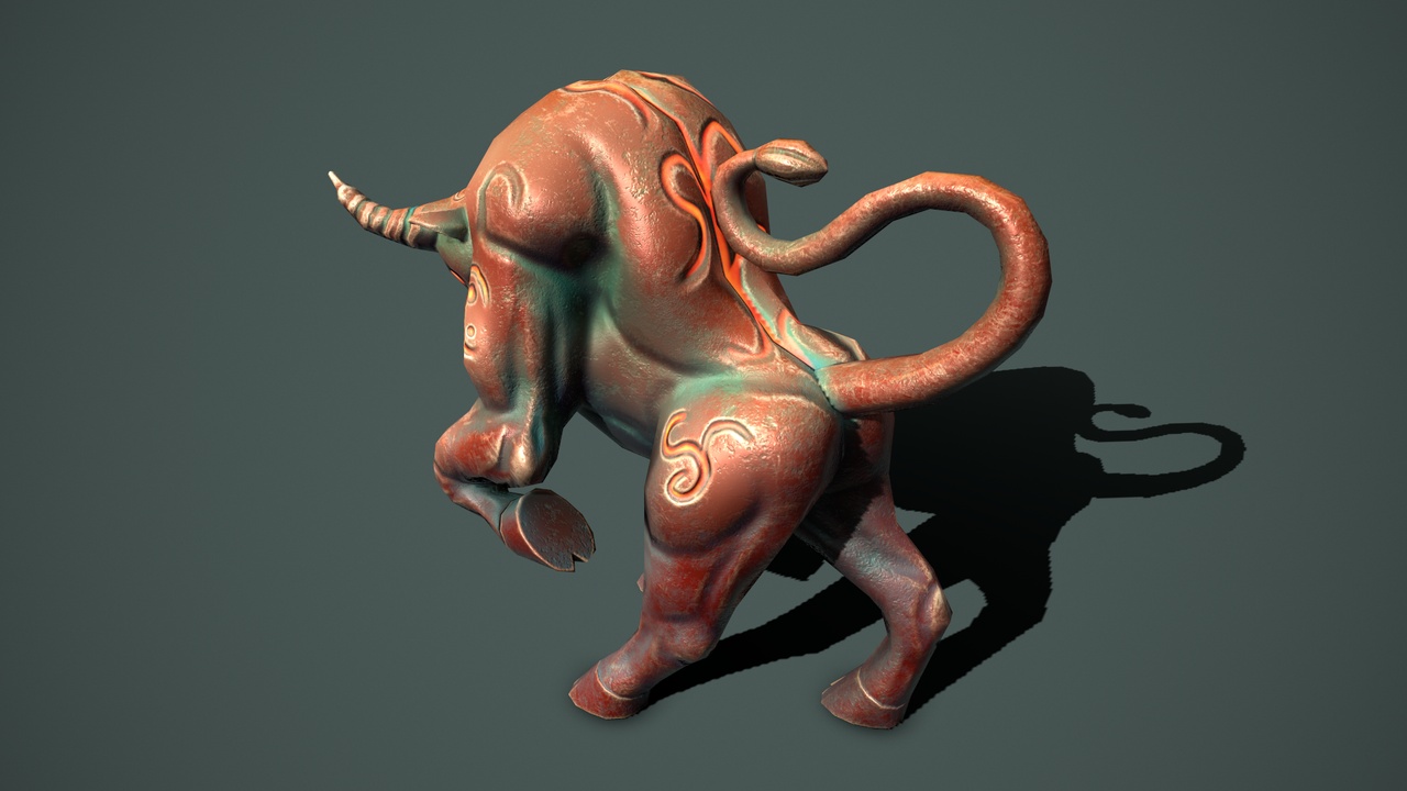 Media 1 for listing Statue bull