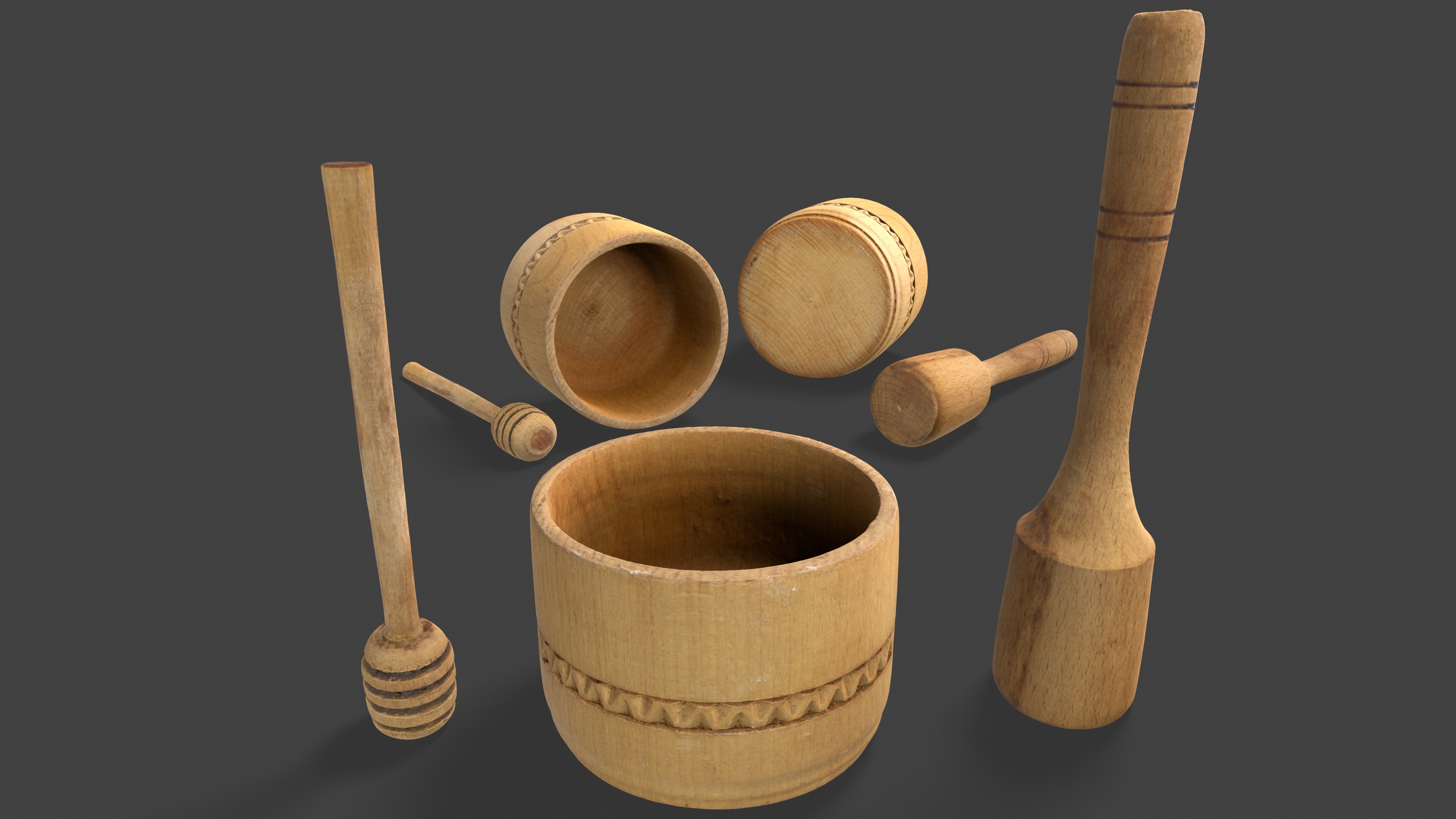 Media 1 for listing Wooden Kitchen Utensils
