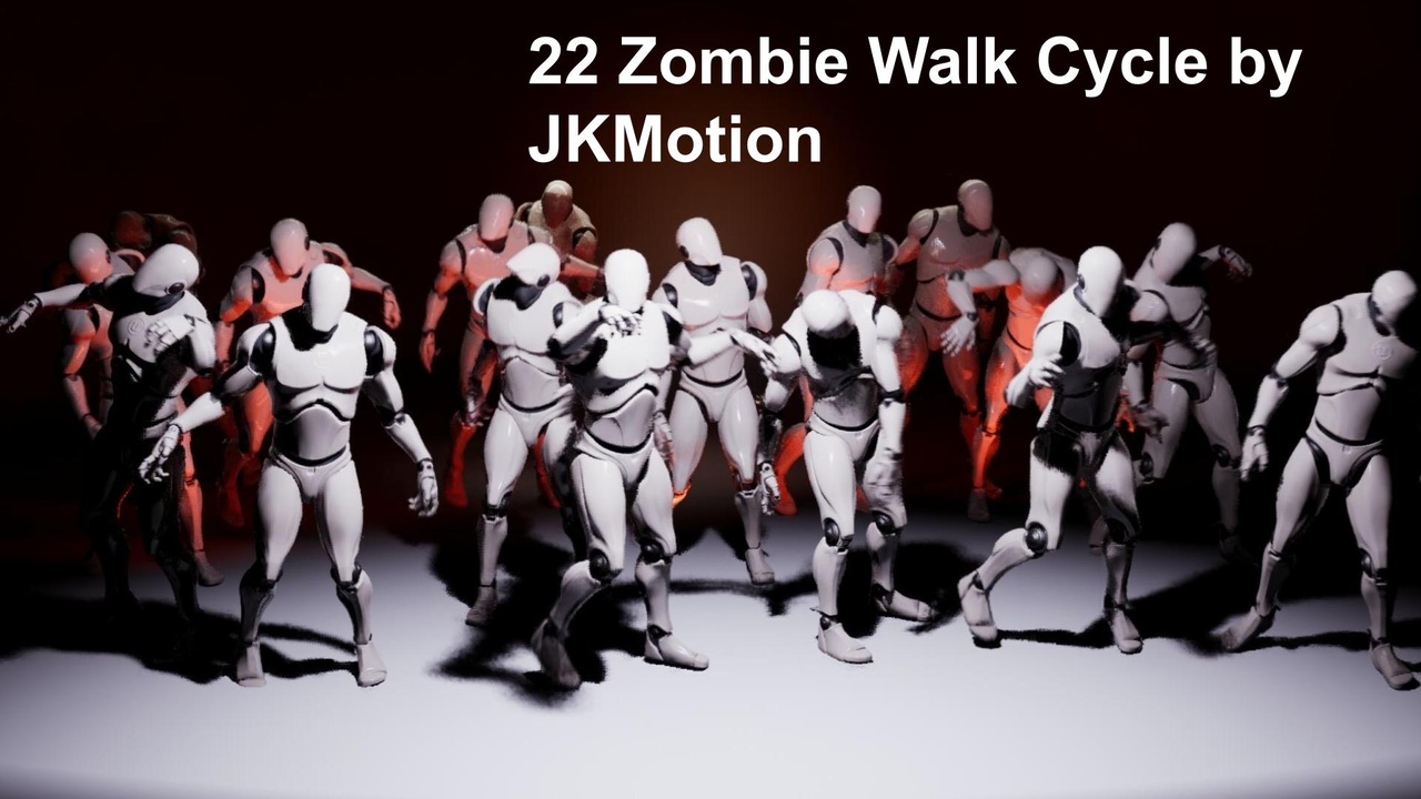 Media 1 for listing 22 Zombie Walk Motion Pack by JKMotion