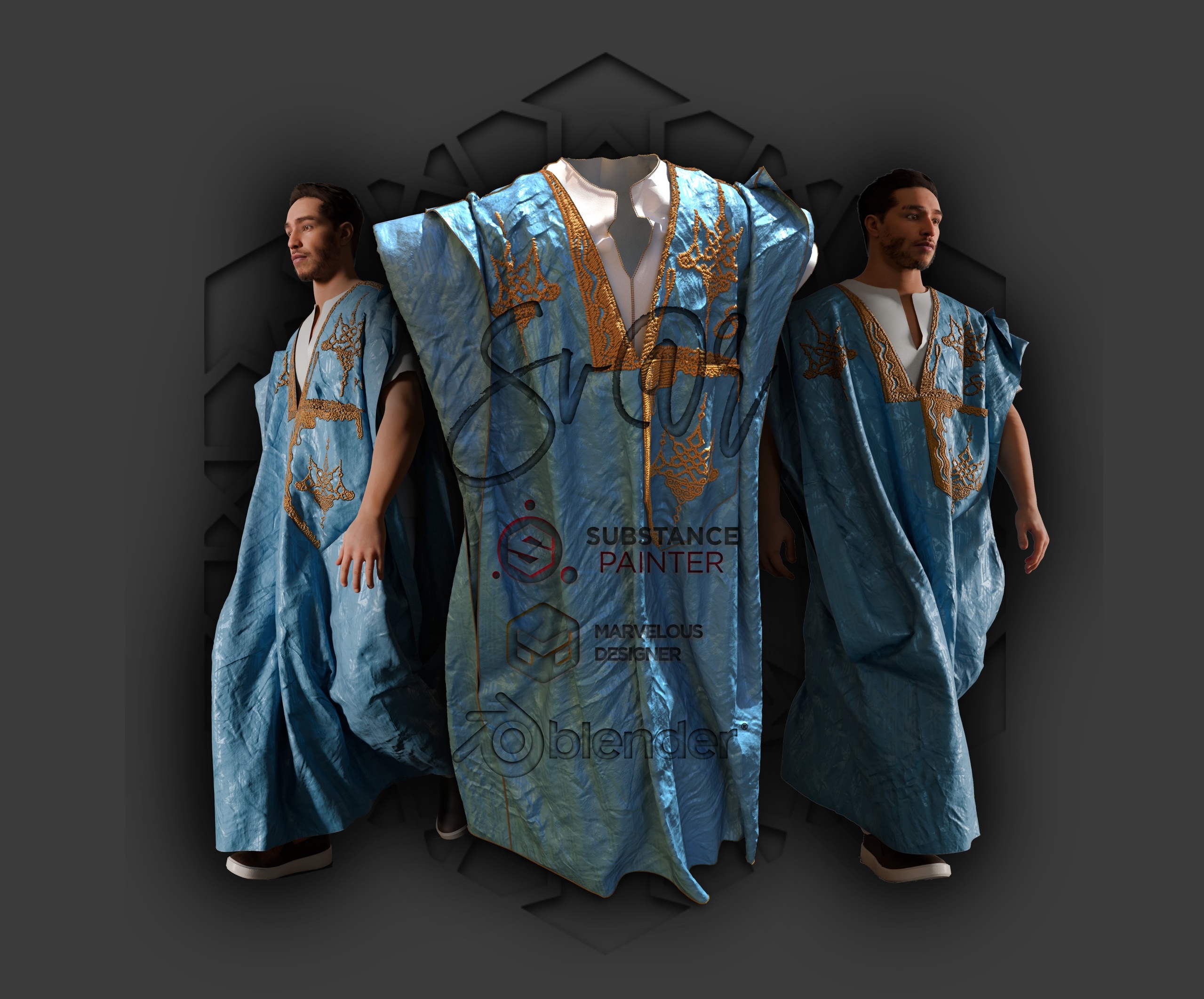 Media 1 for listing Moroccan Desert Outfit-MALE