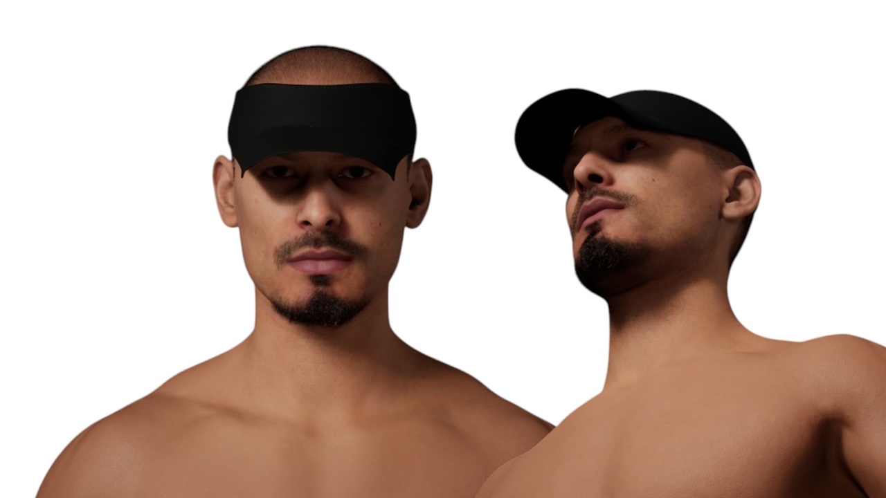 Media 1 for listing Visor Hat - Metahuman Compatible
