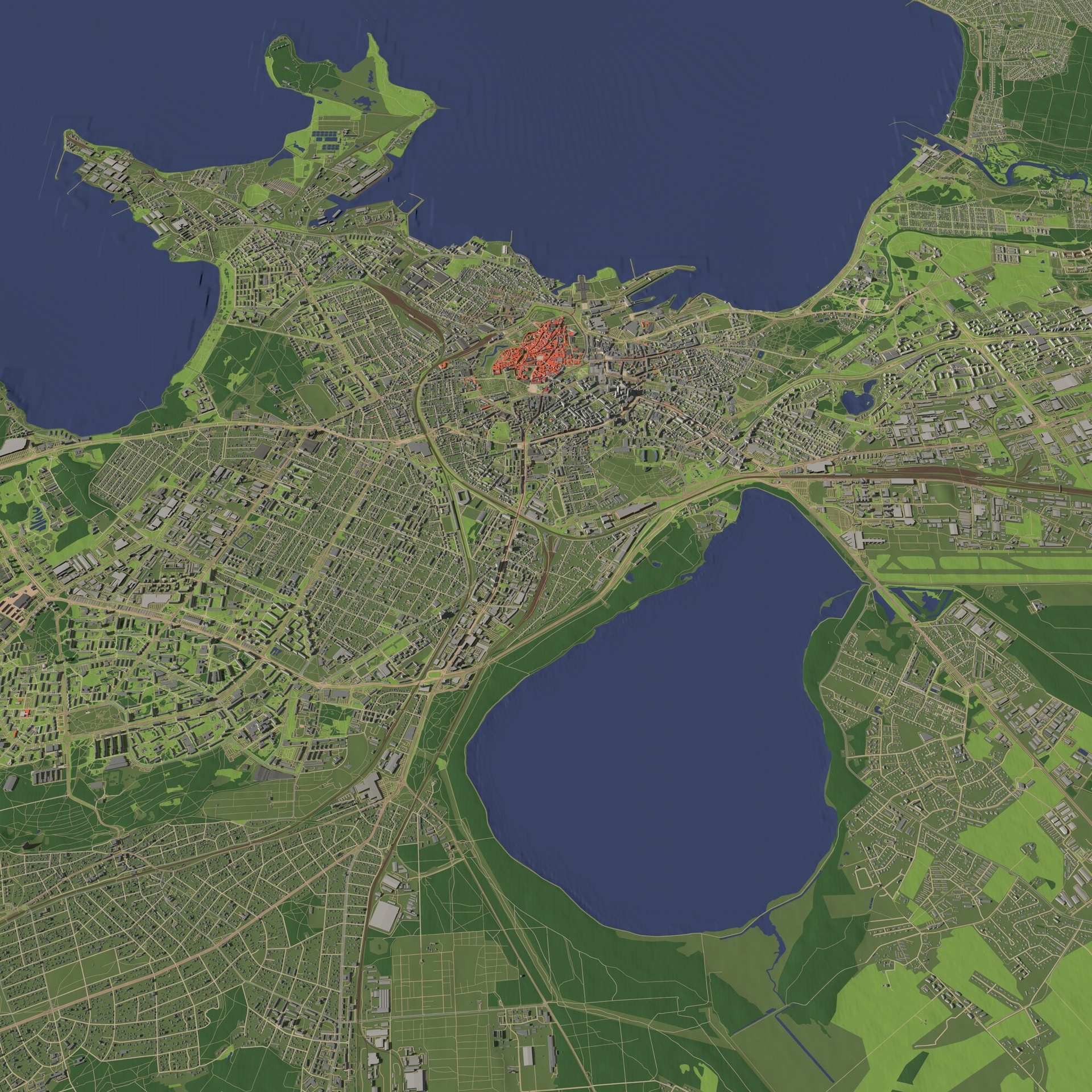 商品 Tallinn Estonia - aerial scene 的媒体 1